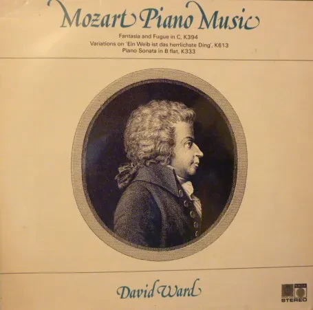 DAVID WARD - Mozart Piano Music K394, K613, K333 (LP, Used)