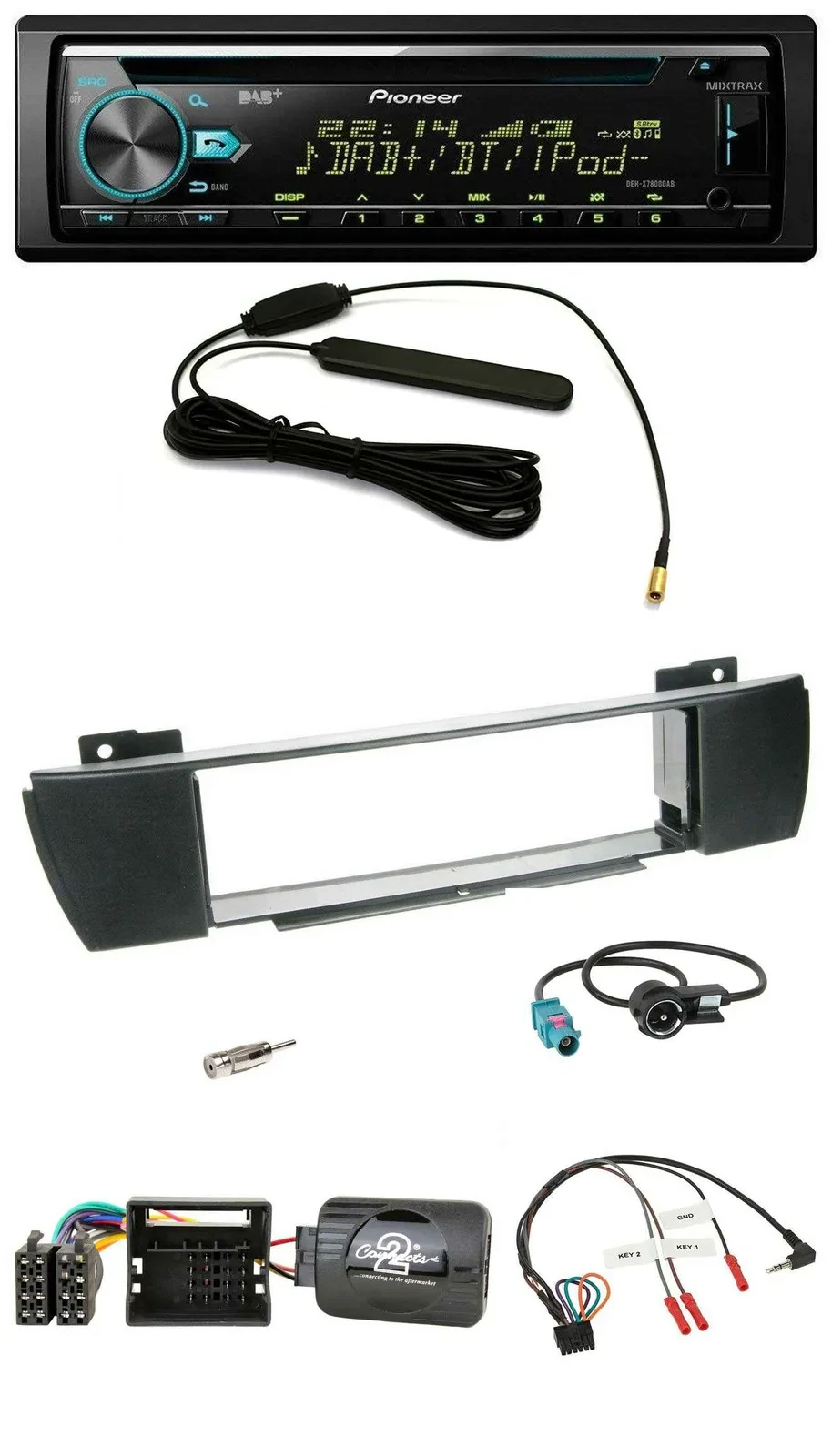 Автомагнитола Pioneer CD/MP3 DAB USB для BMW X3 E83 (2004–2010)
