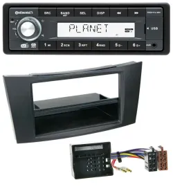 Continental MP3 AUX USB DAB 1DIN Autoradio für Mercedes CLS E-Klasse W211 02-09