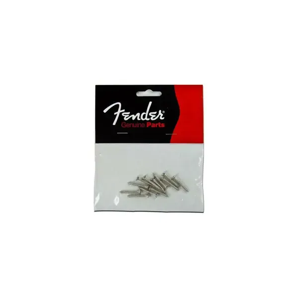 Саморезы для колковой механики Fender 3x3/8" Pure Vintage Tuning Machine Mounting Screws, Nickel, 12 Pieces