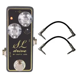 Xotic SL Drive Stomp Box Effects Pedal w (2) 6" Patch Cables