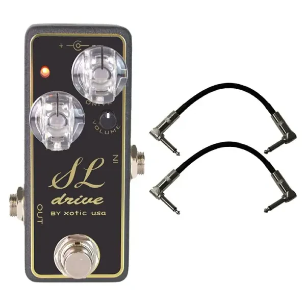 Xotic SL Drive Stomp Box Effects Pedal w (2) 6" Patch Cables