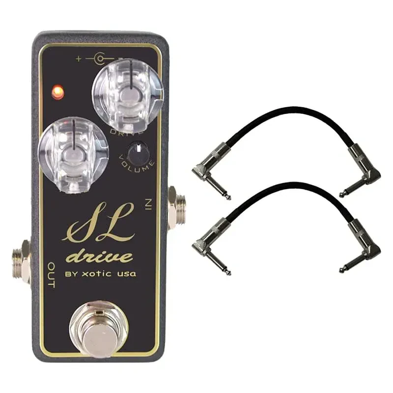Педаль эффектов для электрогитары Xotic SL Drive Overdrive с комплектом патч-кабелей