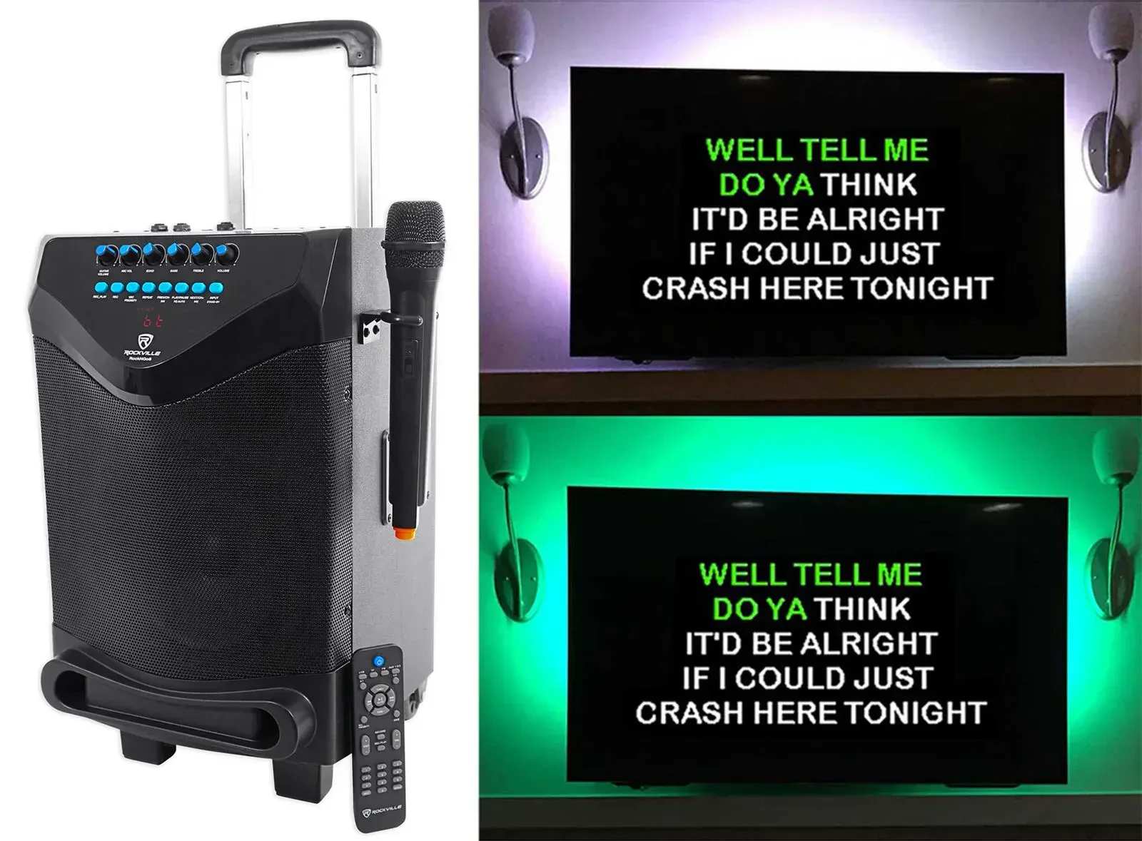 Портативная акустическая система Rockville ROCKnGO 8 KAR+LEDT5