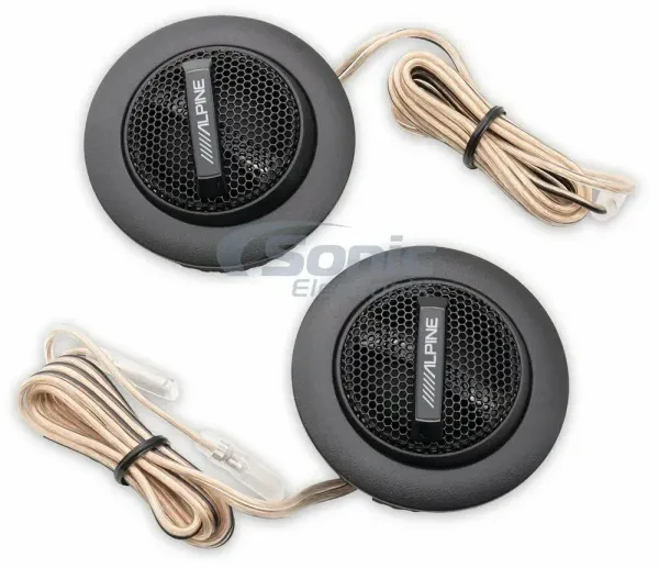 ALPINE 1" Type-S Car Tweeters With High Pass Crossovers |  S-S10TW