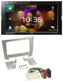 JVC DAB MP3 2DIN Bluetooth USB Autoradio für SSangYong Rexton ab 2013