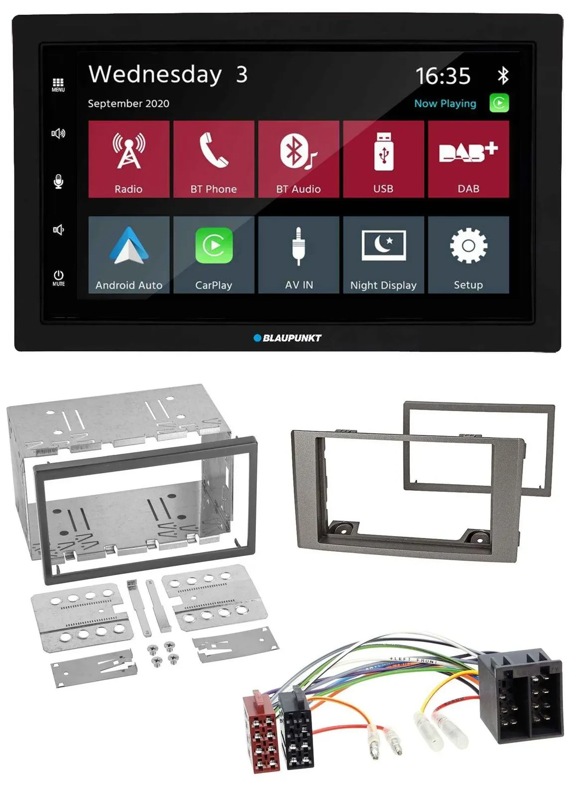 Blaupunkt 2DIN MP3 USB Bluetooth DAB Autoradio für Iveco Daily 2006-2014 silber