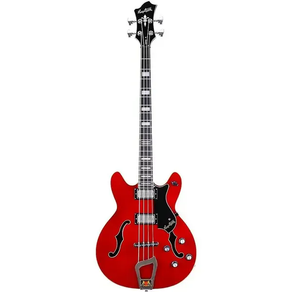 Бас-гитара полуакустическая Hagstrom Viking Transparent Cherry