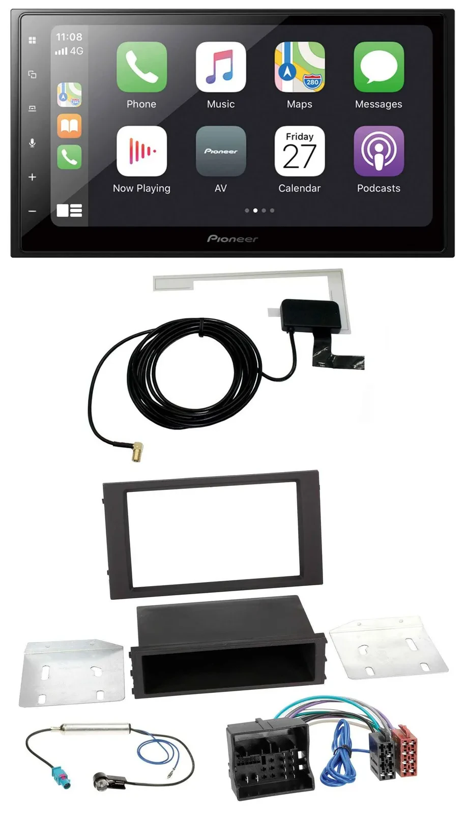 Pioneer USB MP3 2DIN Bluetooth DAB Autoradio für Seat Leon (ab 2014)