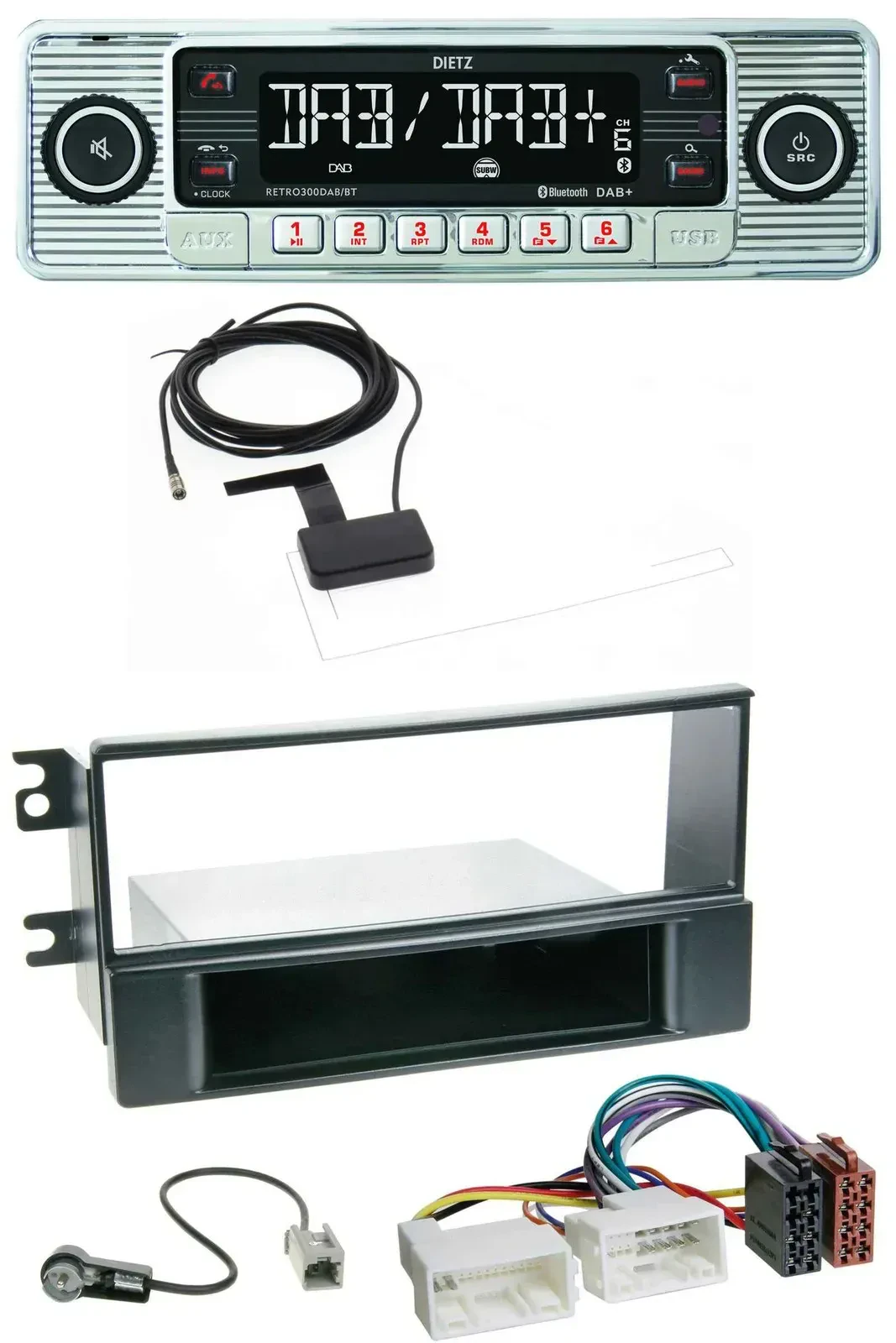 Автомагнитола для Kia Sportage II (2008–2010) Dietz Bluetooth, USB, MP3, DAB