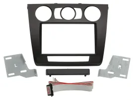 Einbaurahmen Set Doppel DIN Autoradio für BMW 1er E81 E82 E87 E88 ab 07 man. Kli