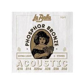 Струны для акустической гитары La Bella 7GPT Phosphor Bronze 10-50