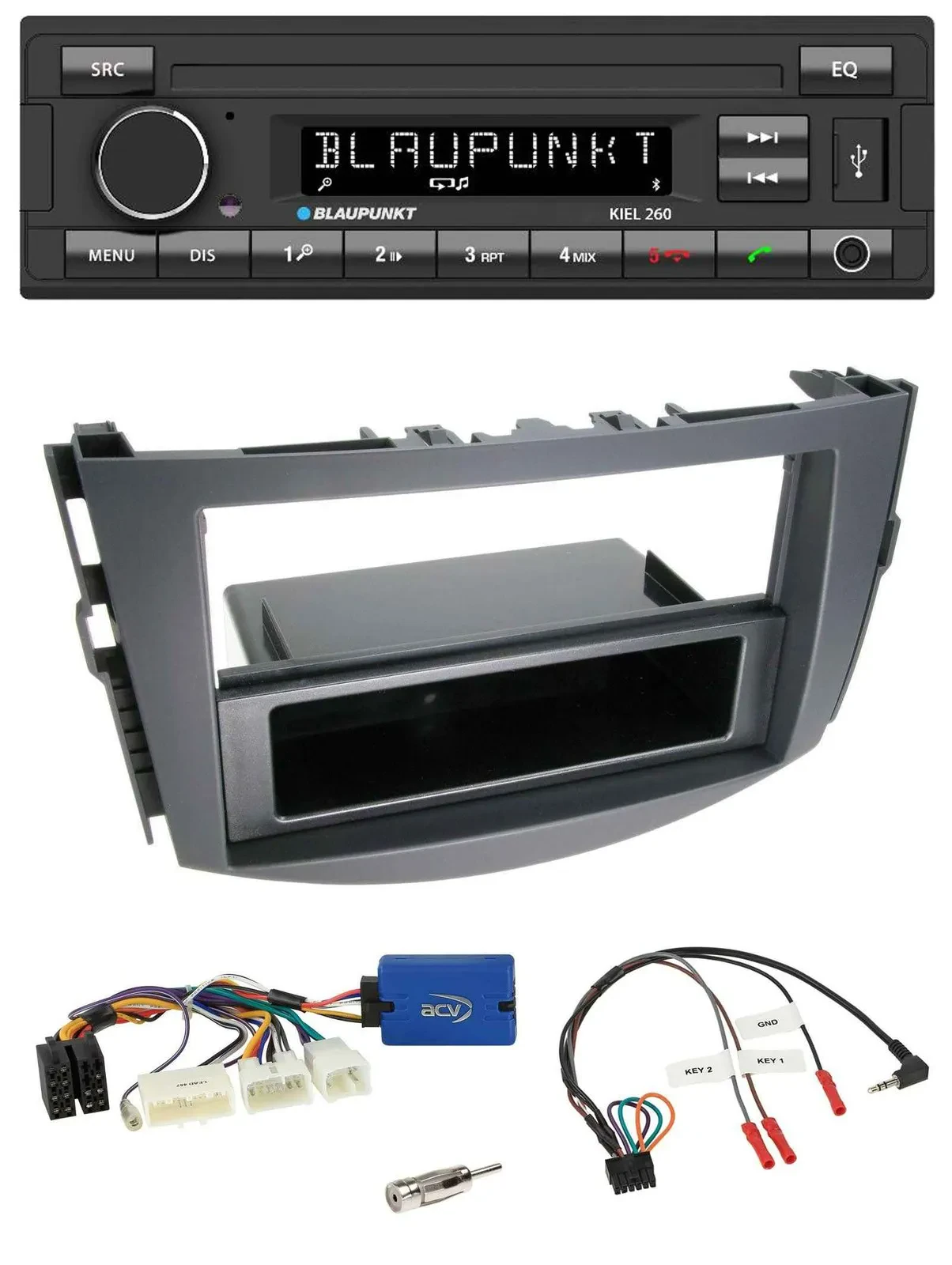 Автомагнитола для Toyota RAV4 (2011–2013) Blaupunkt USB DAB Bluetooth с поддержкой управления на руле