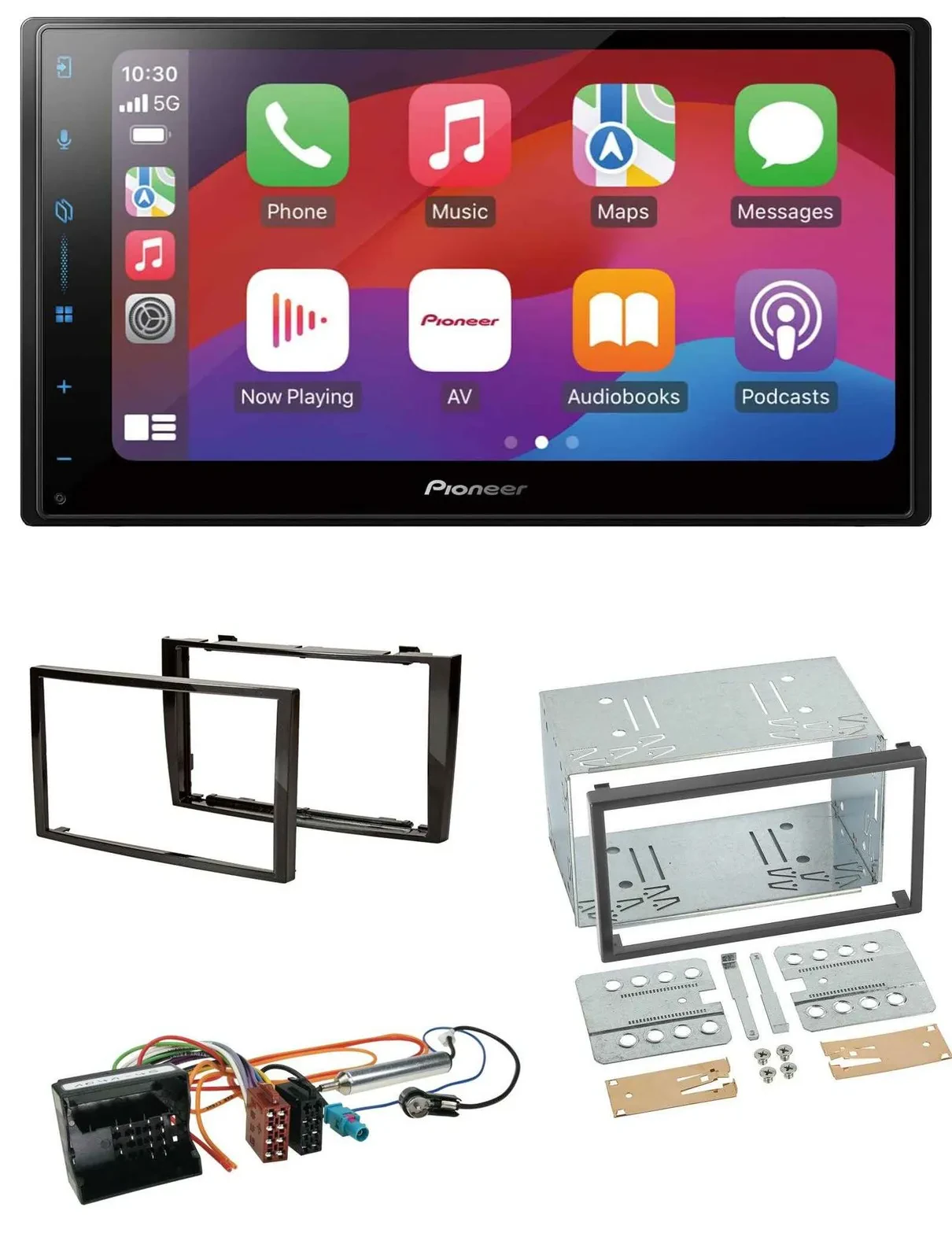 Pioneer DAB USB MP3 Bluetooth 2DIN Autoradio für Peugeot 308 2007-09 schwarz
