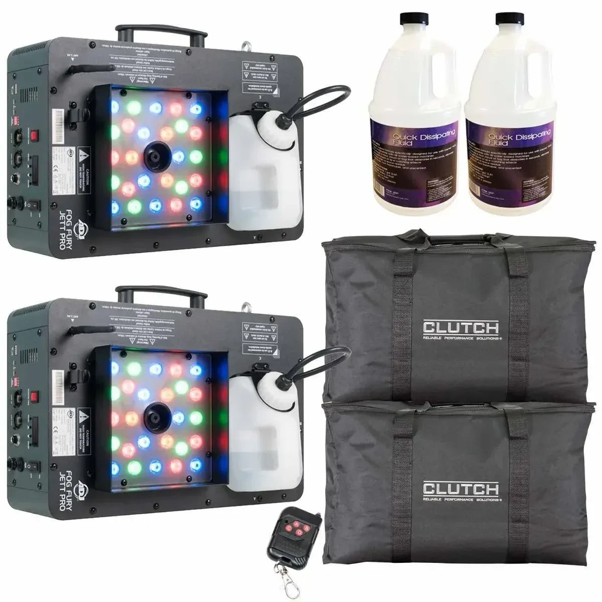 Генератор дыма American DJ Fog Fury Jett Pro LED с аксессуарами (пара)