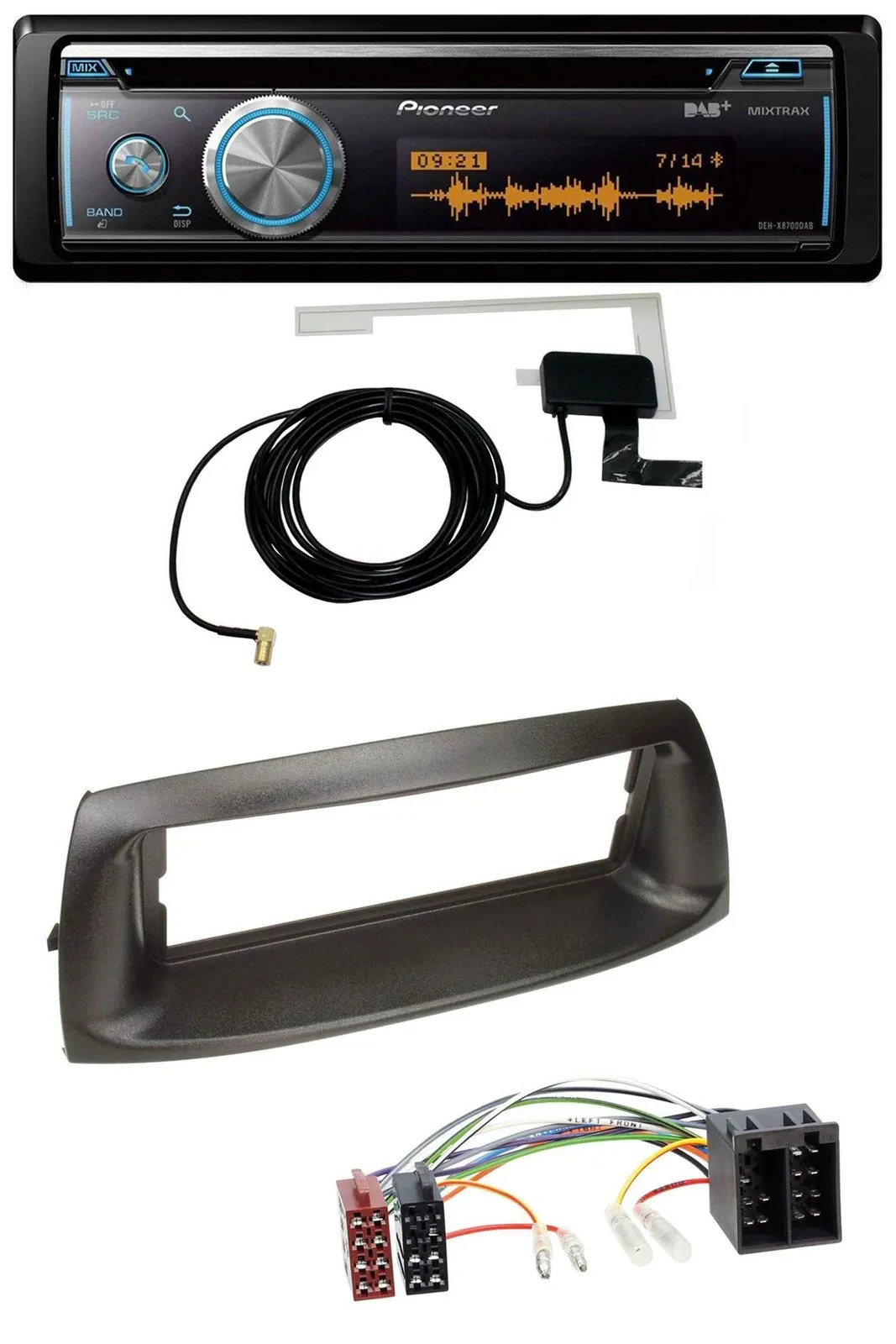 Pioneer Bluetooth DAB MP3 USB CD Autoradio für Fiat Punto (188, 1999-2005)