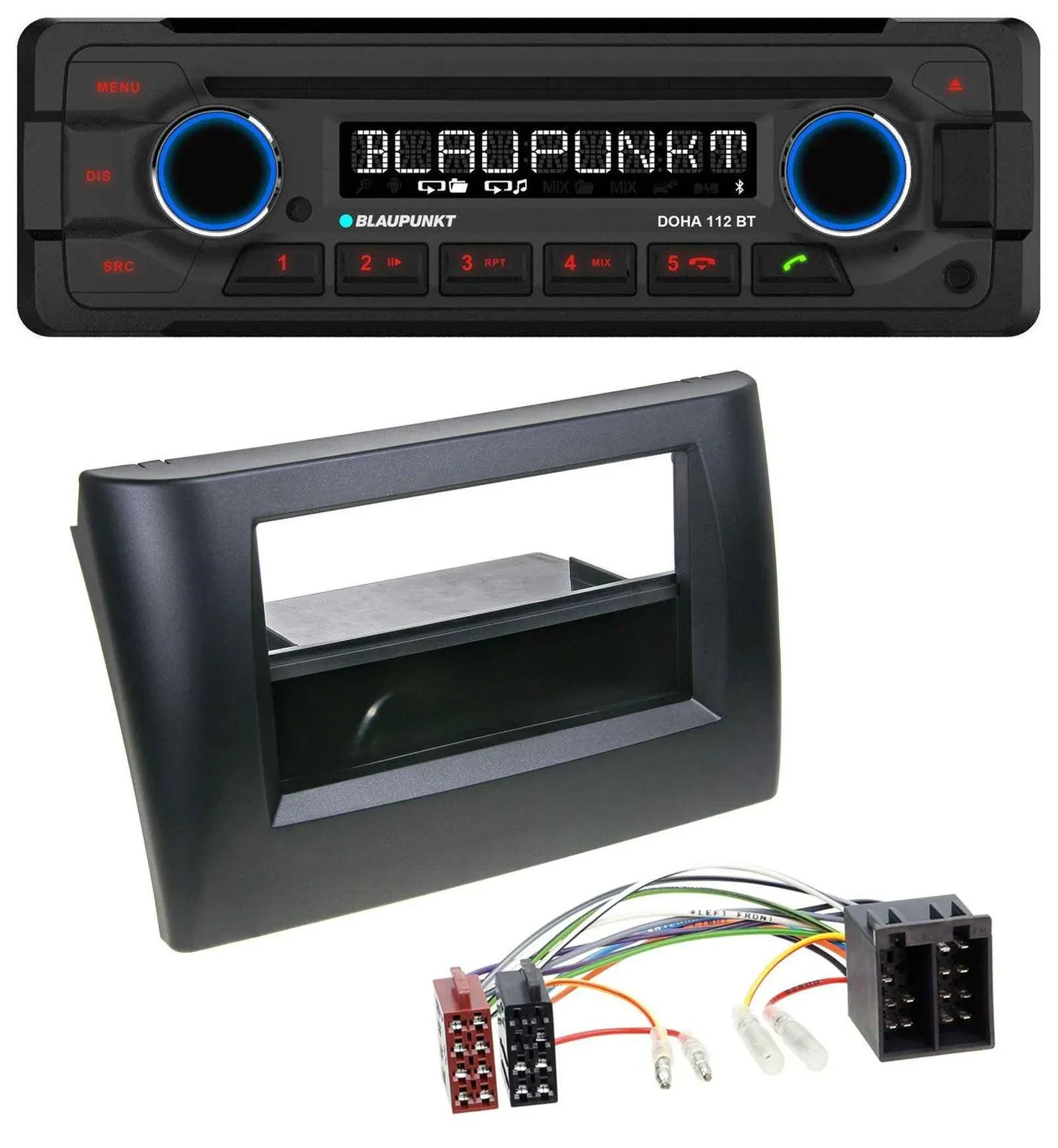 Blaupunkt AUX MP3 CD Bluetooth USB Autoradio für Fiat Stilo 192 01-08 Ablagefach