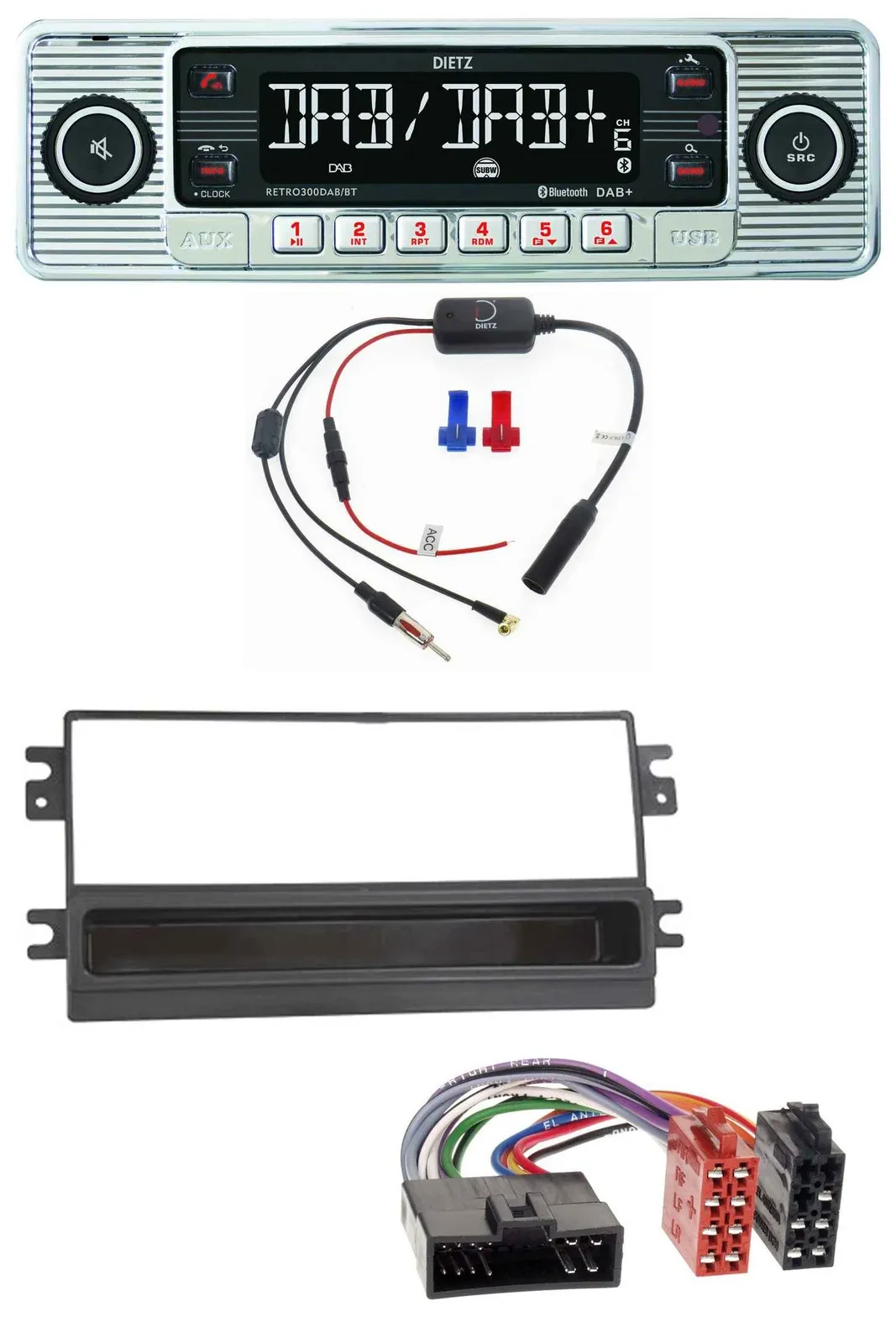 Dietz DAB USB MP3 Bluetooth Autoradio für Kia Clarus Carens FL Carnival Sportage