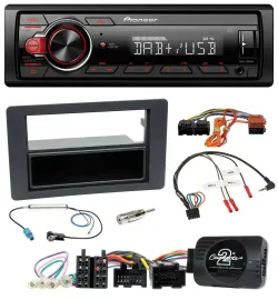 Pioneer MP3 1DIN DAB USB Lenkrad Autoradio für Saab 9-5 YS3E Facelift 2005-2011