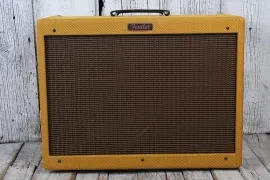 Fender Blues Deluxe Reissue Electric Guitar Amplifier Tweed w Footswtich & Cover