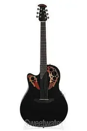 Электроакустическая гитара Ovation CE44L-5 Elite Celebrity Mid-Depth Left-handed Black