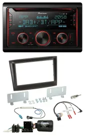 Pioneer 2DIN DAB Lenkrad Bluetooth USB CD Autoradio für Fiat Doblo ISO Can-Bus a