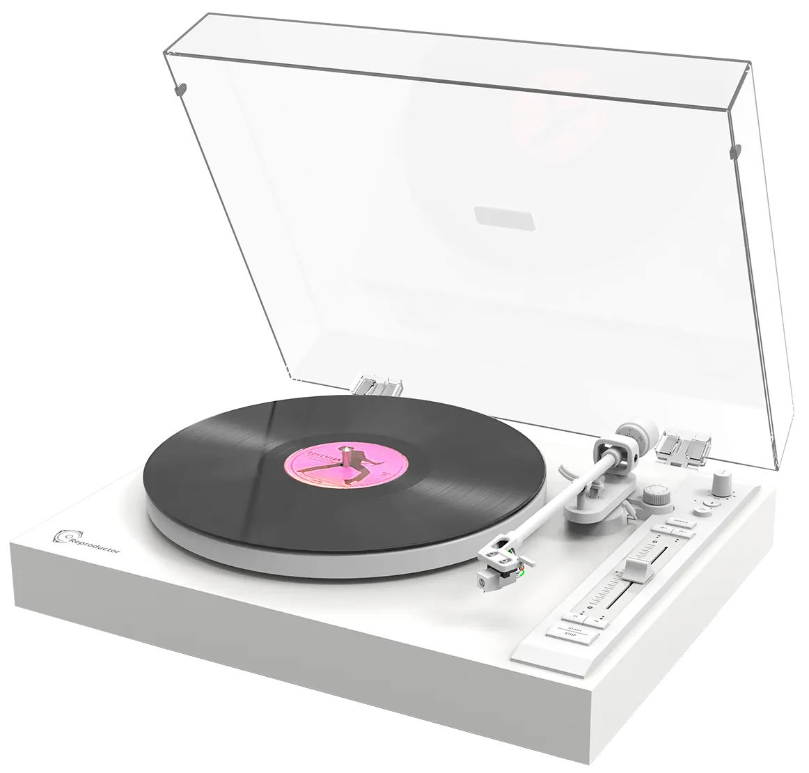 Виниловый проигрыватель Reproductor RP-300BT White, белый