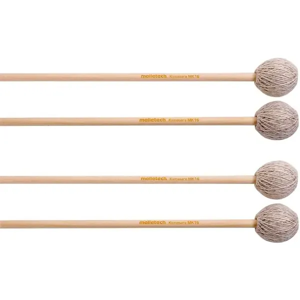 Палочки для маримбы Malletech Klimasara Marimba Mallets Medium Hard 16 (2 пары)