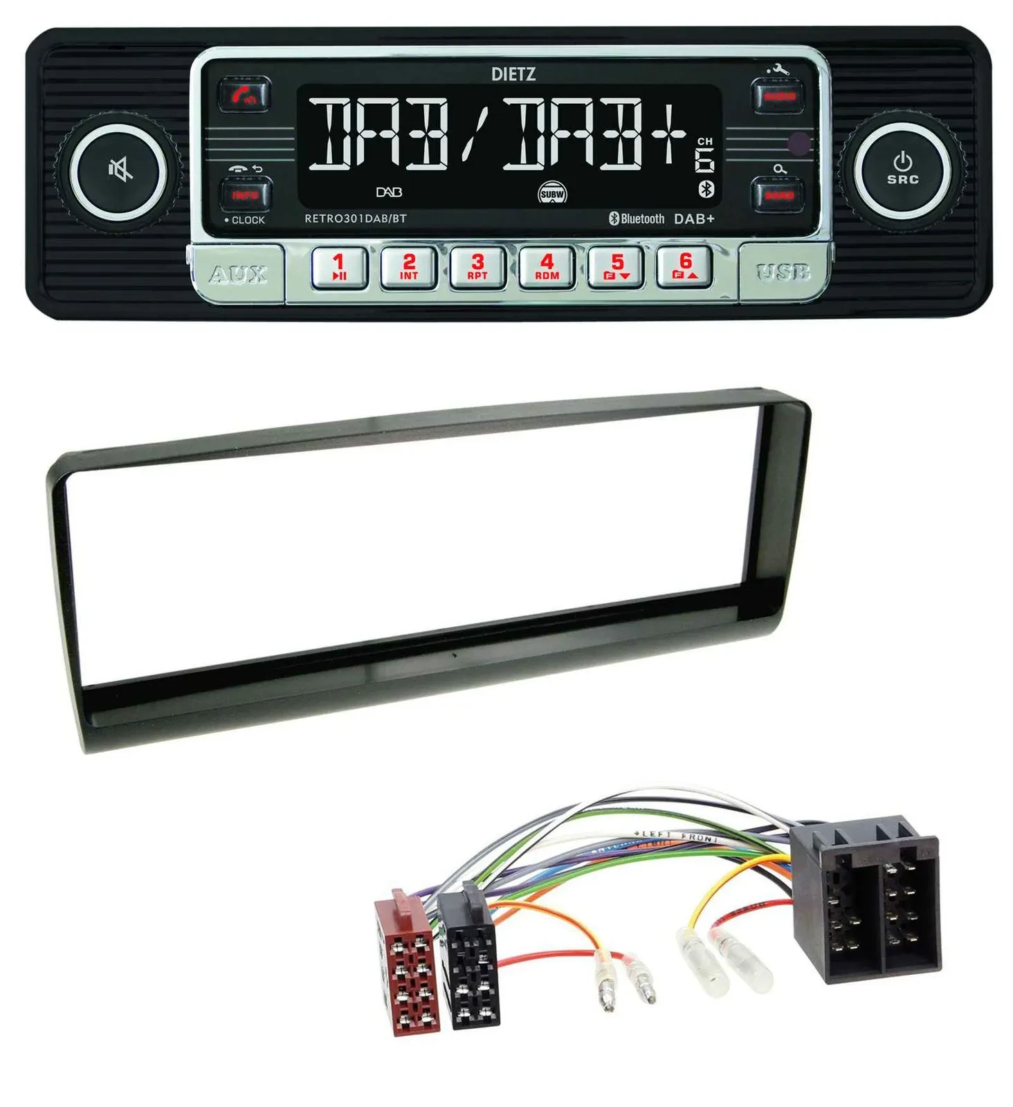 Dietz USB DAB MP3 Bluetooth Autoradio für Alfa Romeo 156 (1997-2001)