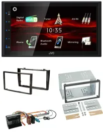 JVC USB Bluetooth MP3 DAB 2DIN Autoradio für Peugeot 308 2007-09 schwarz
