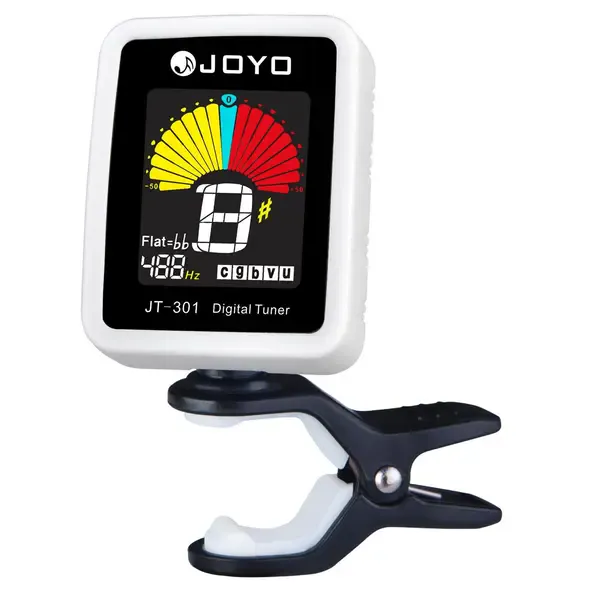 Тюнер-клипса Joyo JT-301 White с метрономом