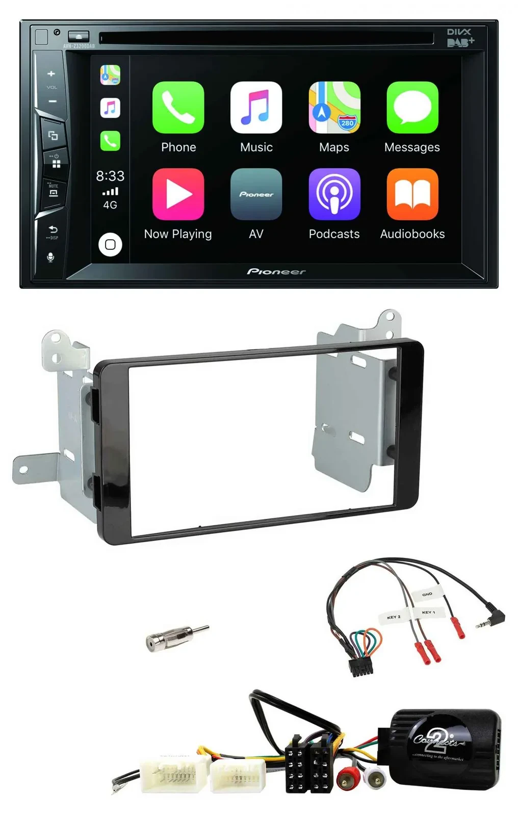 Автомагнитола 2-DIN Pioneer USB DVD Bluetooth DAB для Mitsubishi L200