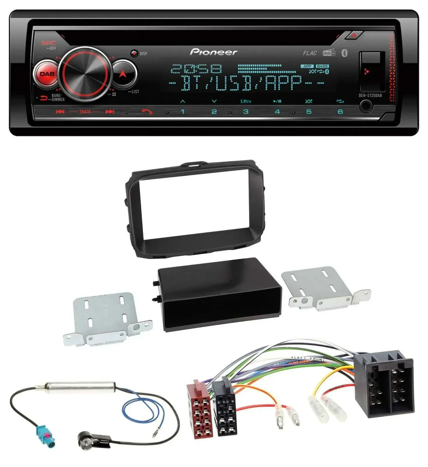 Автомагнитола Pioneer MP3 DAB CD Bluetooth USB для Alfa Romeo Giulietta 2013–2021
