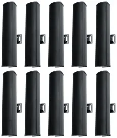 10) Rockville WET ARRAY 4 Black Line Array Speakers For church/School/Auditorium