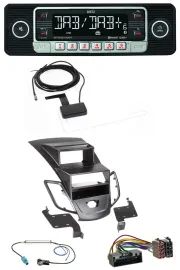 Dietz DAB Bluetooth USB MP3 Autoradio für Ford Fiesta 10-17 Display schwarz