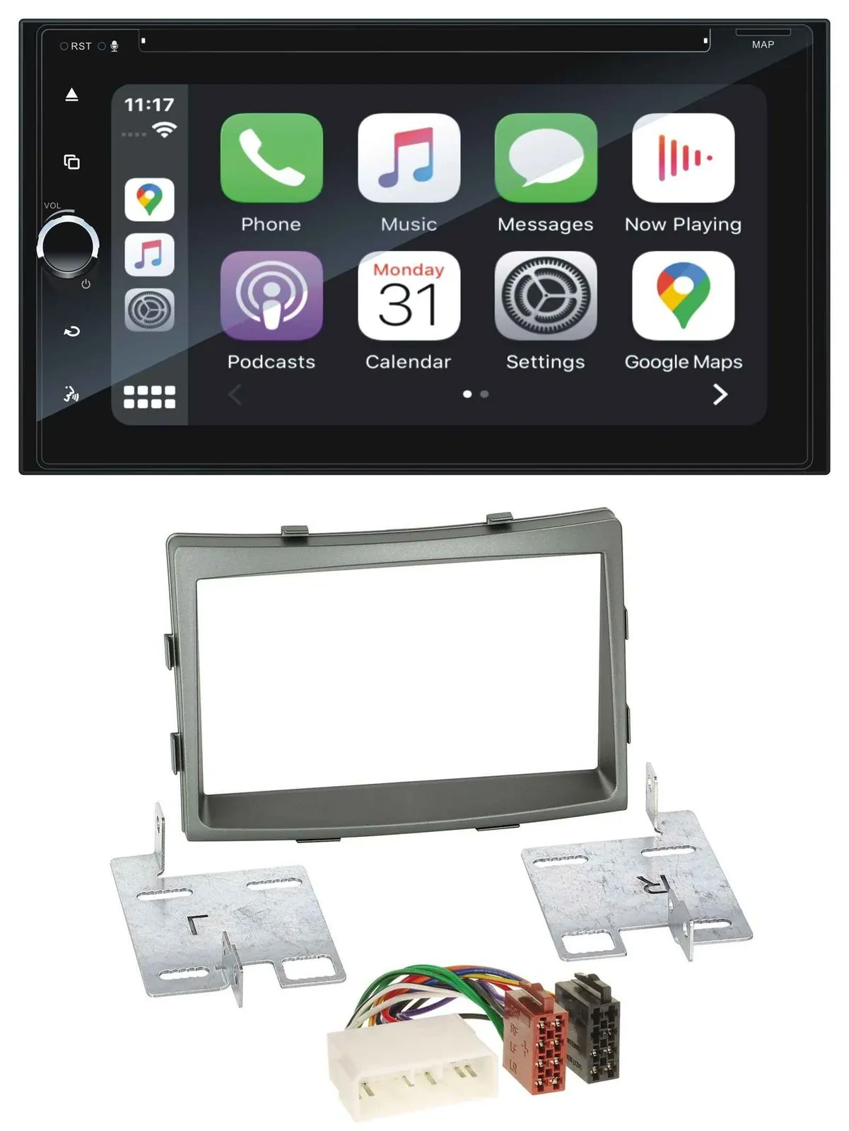 Blaupunkt 2DIN Bluetooth DAB USB DVD MP3 Autoradio für SSangYong Rodius ab 2013