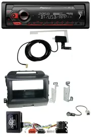 Pioneer DAB USB Lenkrad Bluetooth Autoradio für Kia Sportage 3 Navi 10-15 schwar