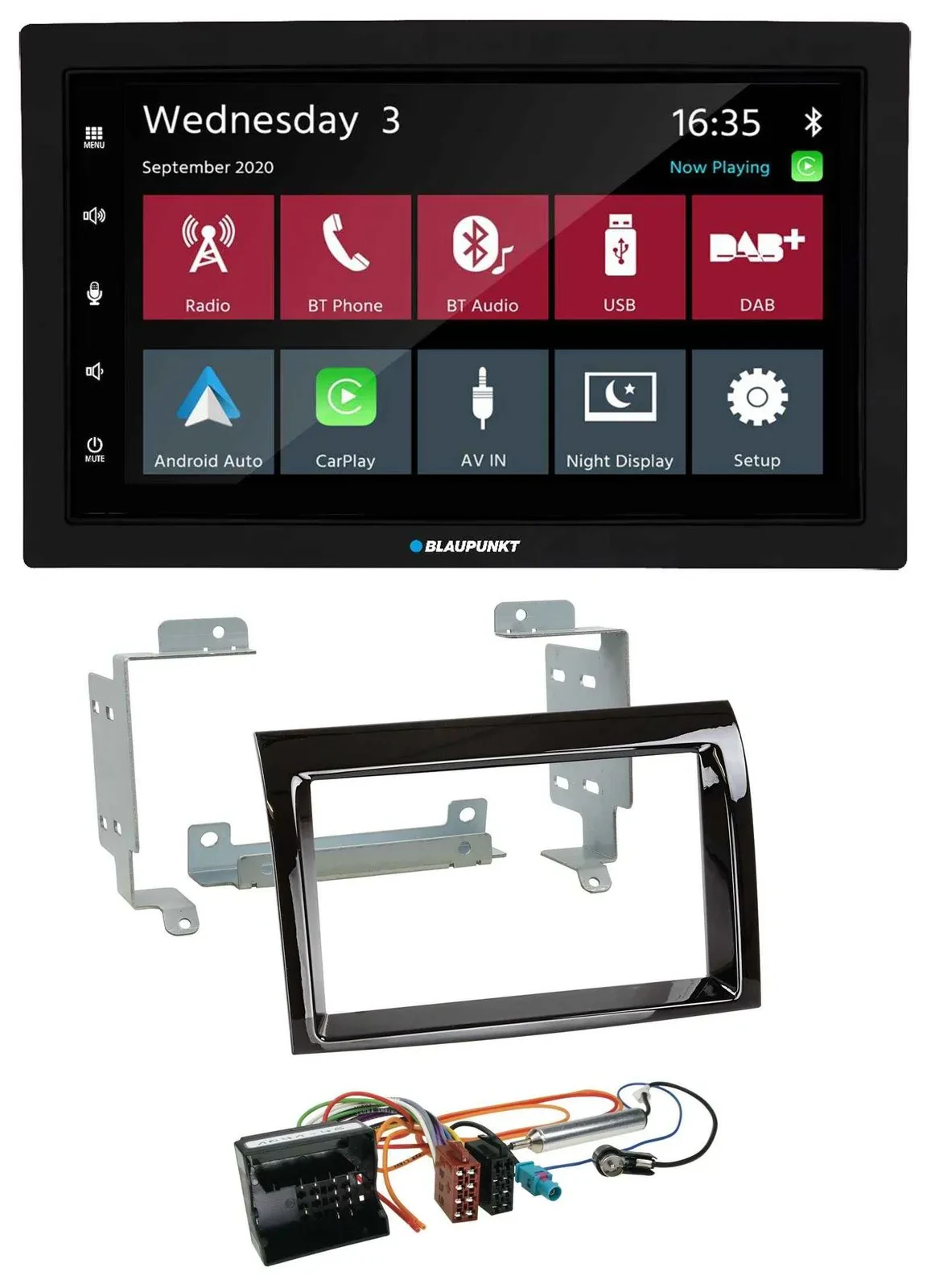 Blaupunkt 2DIN MP3 USB Bluetooth DAB Autoradio für Citroen Jumper 2006-2011 Pian