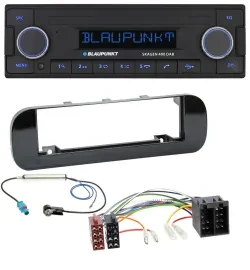 Blaupunkt DAB USB Bluetooth MP3 Autoradio für Fiat Panda (ab 2012) - glänzend