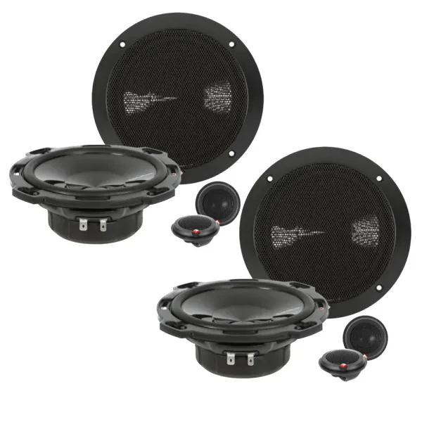 (2-Pairs) Rockford Fosgate P16-S 240W 6"  2-Way Component Speakers