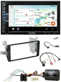 Alpine Bluetooth TMC USB DAB 2DIN Lenkrad Navigation für Mitsubishi ab 2012 Outl