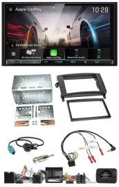 Kenwood Lenkrad 2DIN USB DAB Bluetooth Autoradio für Mercedes A- B-Klasse W169 T