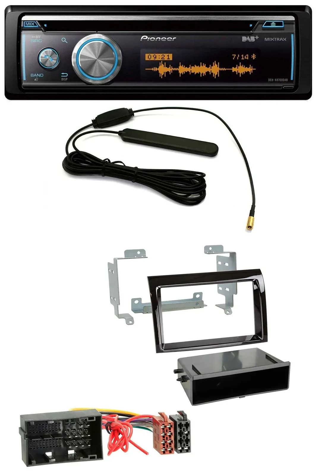 Автомагнитола Pioneer CD/USB/Bluetooth/DAB/MP3 для Citroen Jumper, Fiat Ducato (2014–2021)