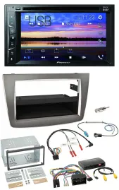 Pioneer Bluetooth 2DIN USB DVD DAB Lenkrad Autoradio für Alfa Romeo Mito silber