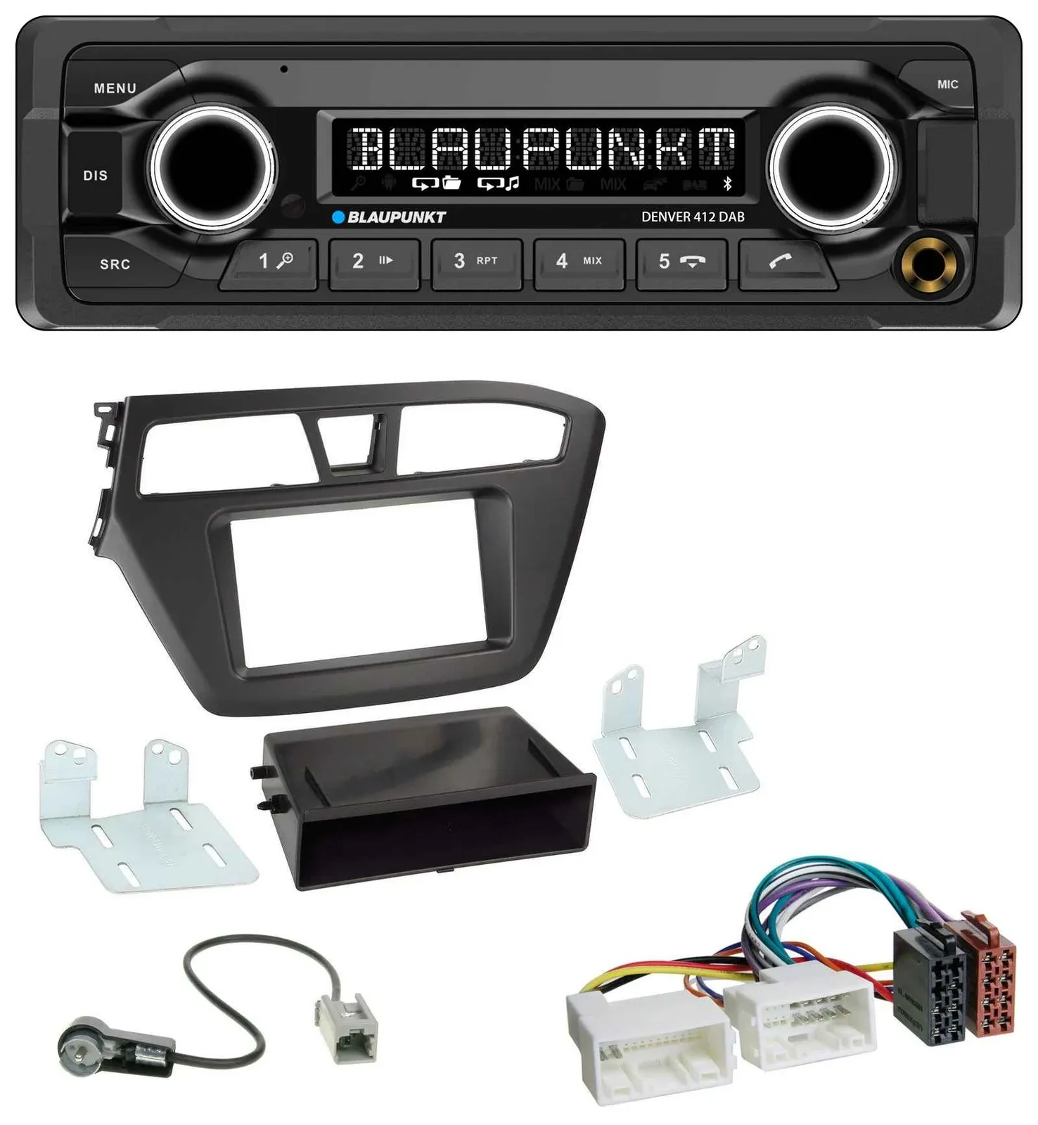 Blaupunkt Bluetooth DAB MP3 USB Autoradio für Hyundai i20 (2014-2020)