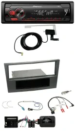 Автомагнитола для Opel Pioneer 1DIN USB DAB MP3, совместима с кнопками на руле (Antara/Astra H/Zafira B)