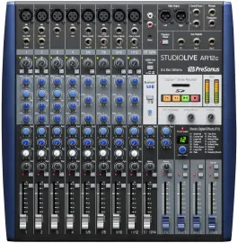 Presonus StudioLive AR12C 12-Ch Soundboard Mixing Console Mixer 4 Church/School