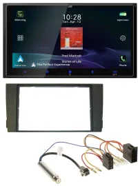 JVC USB Bluetooth 2DIN DAB MP3 Autoradio für Audi A6 C5 2001-2005 ISO