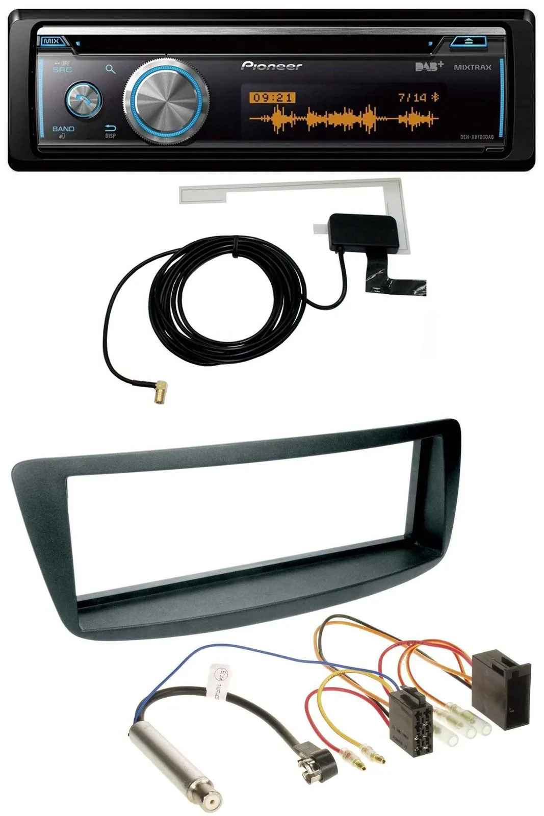 Pioneer Bluetooth DAB MP3 USB CD Autoradio für Peugeot 107 Citroen C1 Phantomein