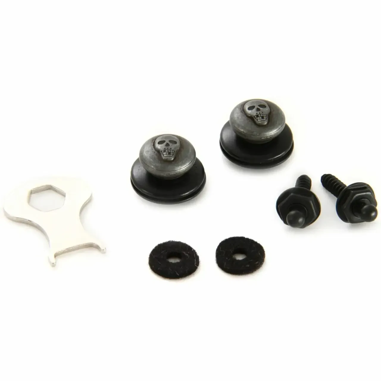 Крепление гитарного ремня LOXX BOX MUSIC Security Locks Skull Natural (пара)